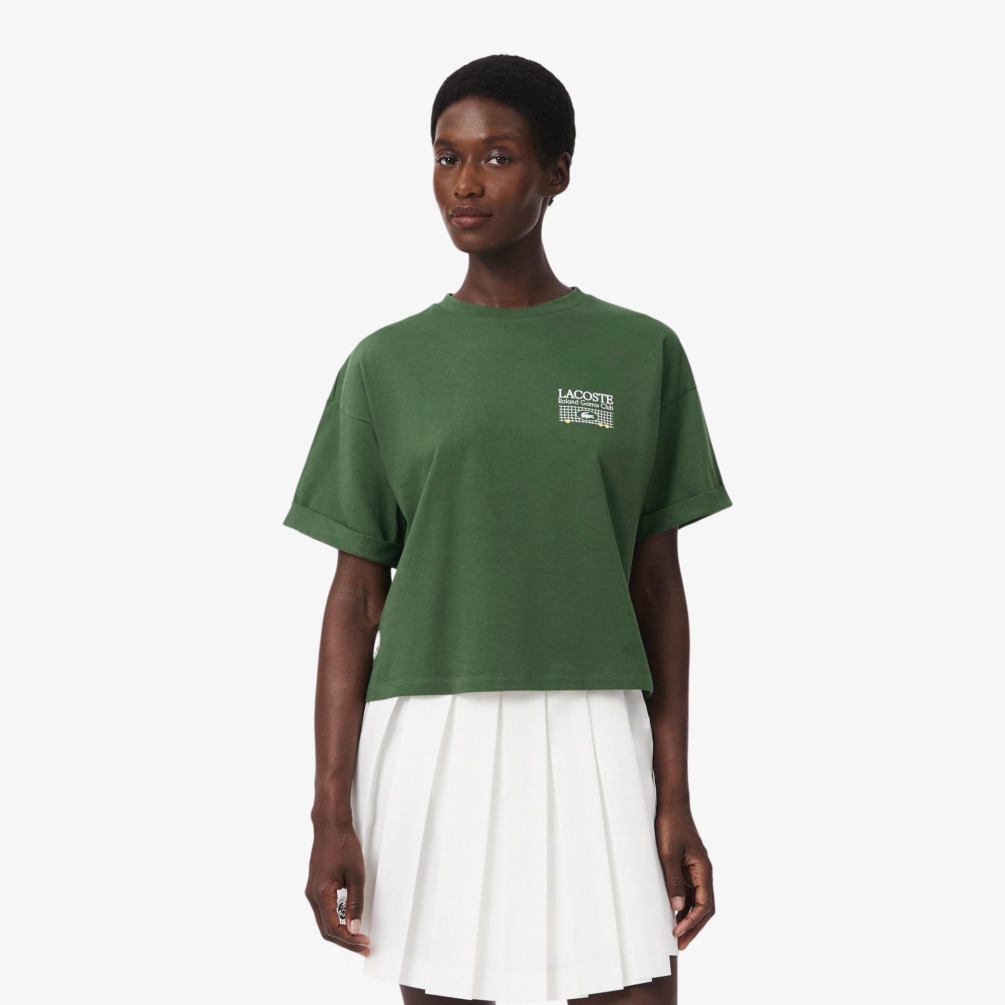 Lacoste x Roland-Garros Club women T-Shirt - Green | Roland-Garros