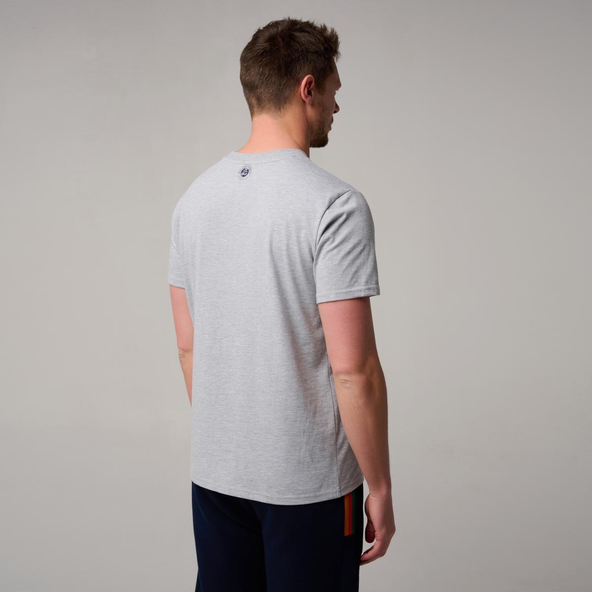 Roland-Garros Color Lines men T-Shirt - Gray | Roland-Garros Store