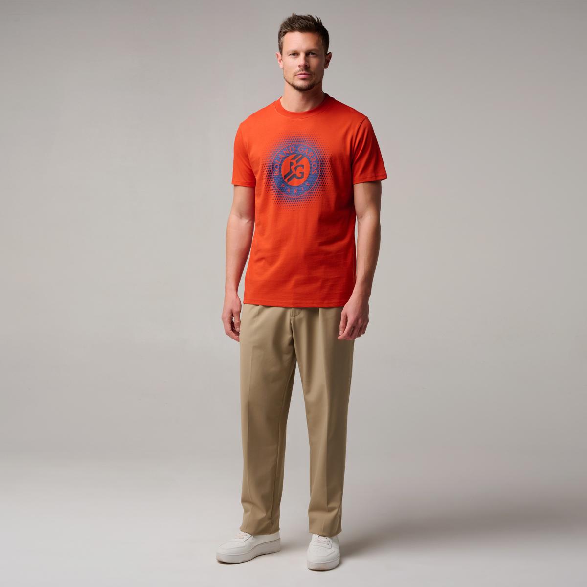 Roland-Garros logo men T-Shirt - Clay | Roland-Garros Store