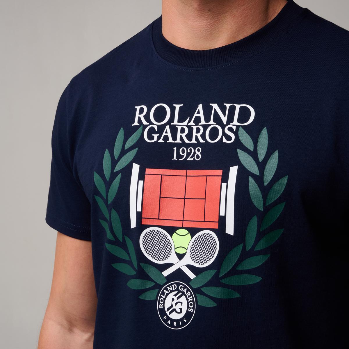 Roland-Garros crown men T-Shirt - Navy blue | Roland-Garros Store