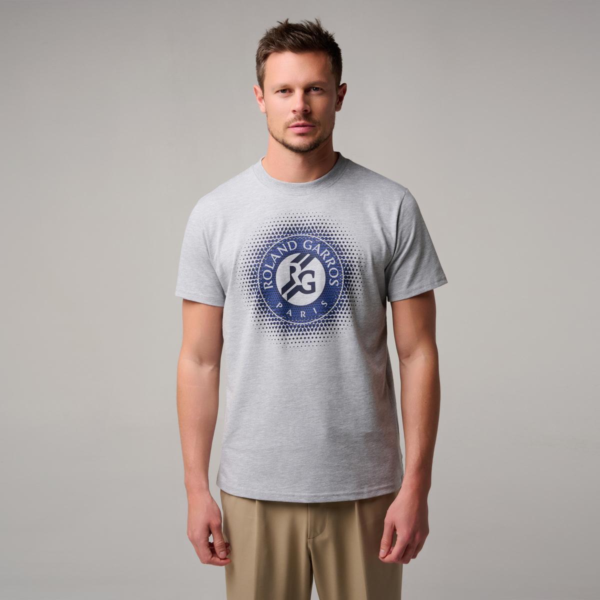 Roland Garros Tシャツ グレー Roland-Garros logo men T-Shirt - Gray | Roland-Garros Store