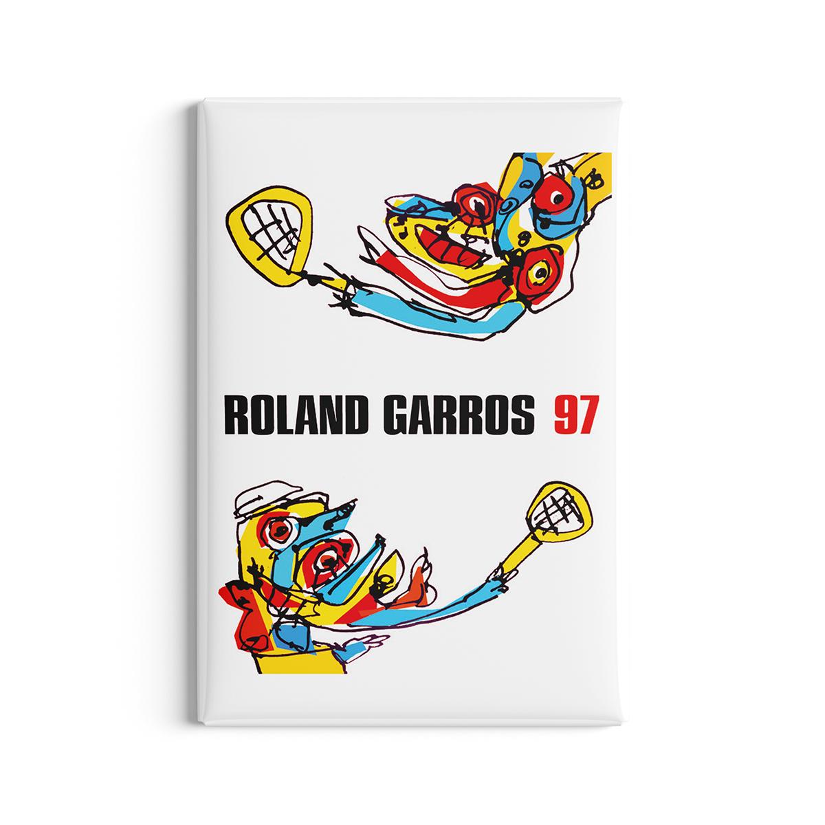 ROLAND GARROS 2012 ポスター（フレーム付） Oneart x Roland-Garros RG 2016 Poster50x70 cm in tub - Clay