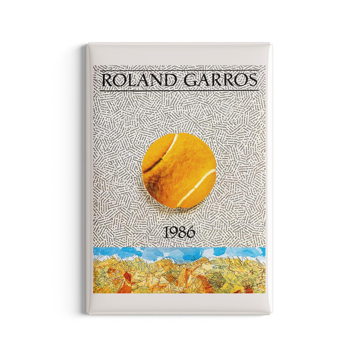 Roland-Garros 1986 Poster Magnet - Multicolor | Roland-Garros Store