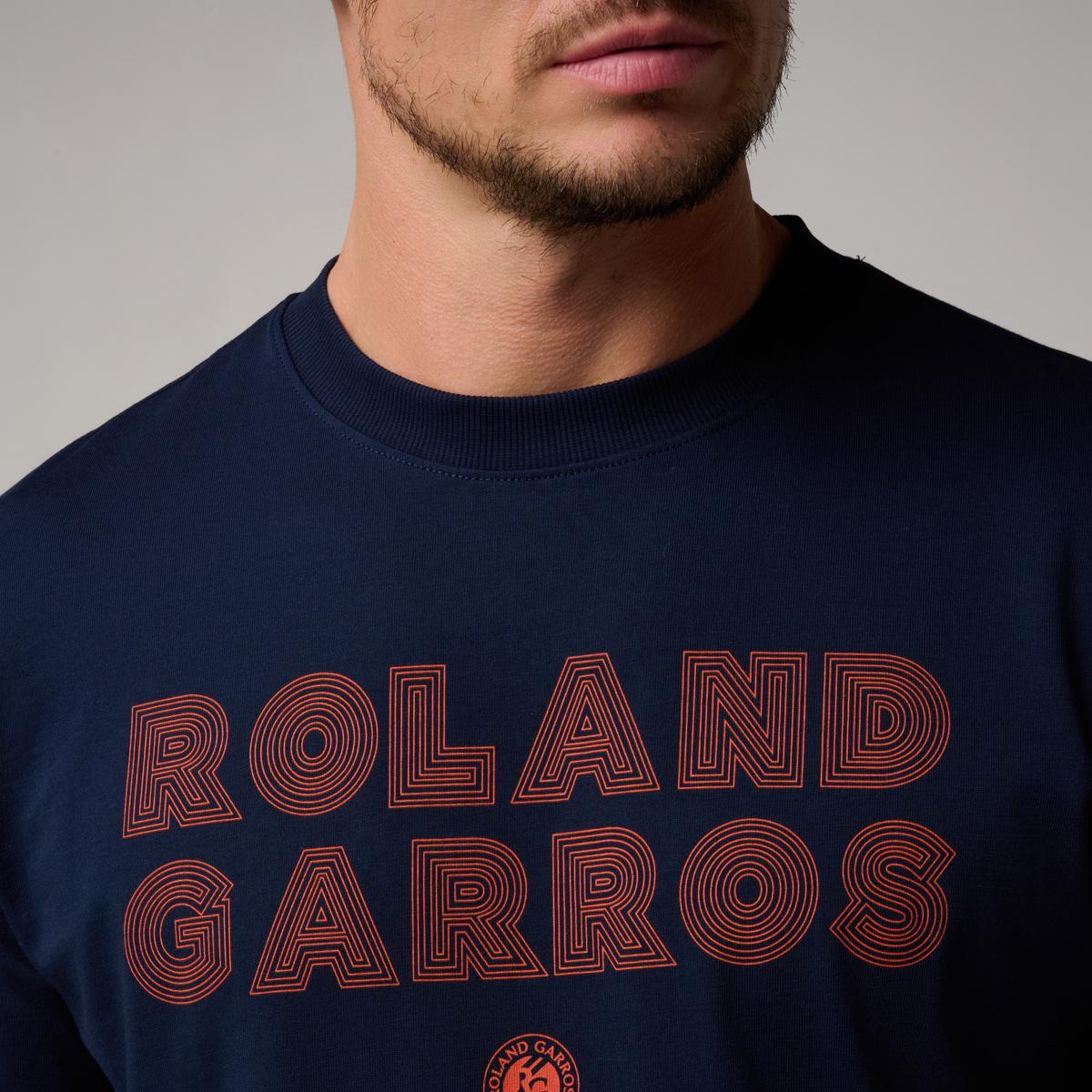 Roland-Garros Signature men T-Shirt - Navy blue | Roland-Garros Store
