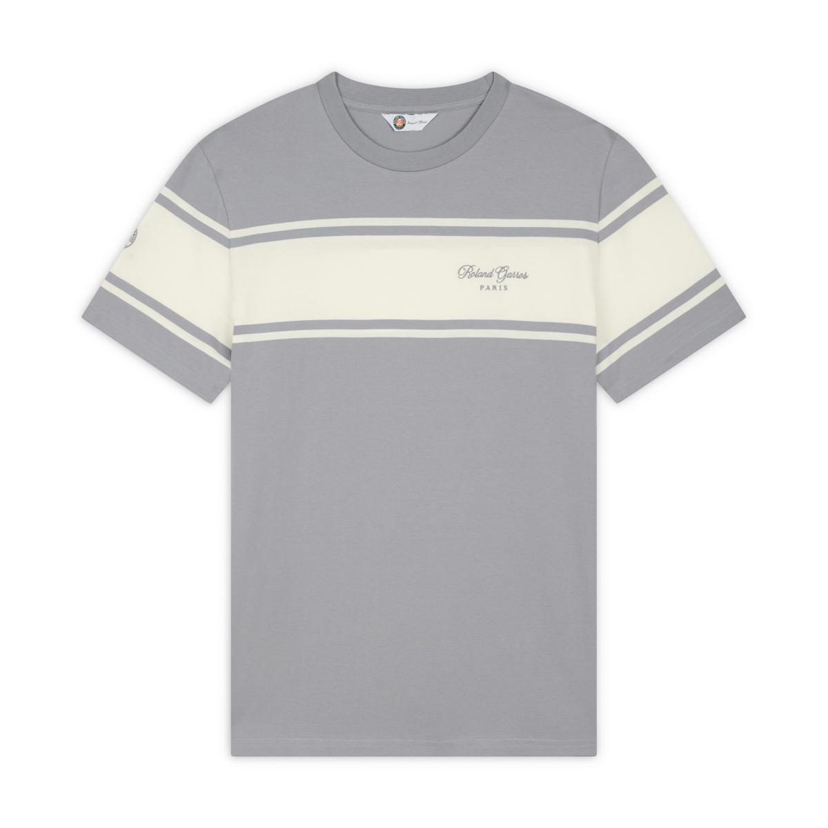 Roland-Garros Heart Heritage men T-Shirt - Gray | Roland-Garros Store