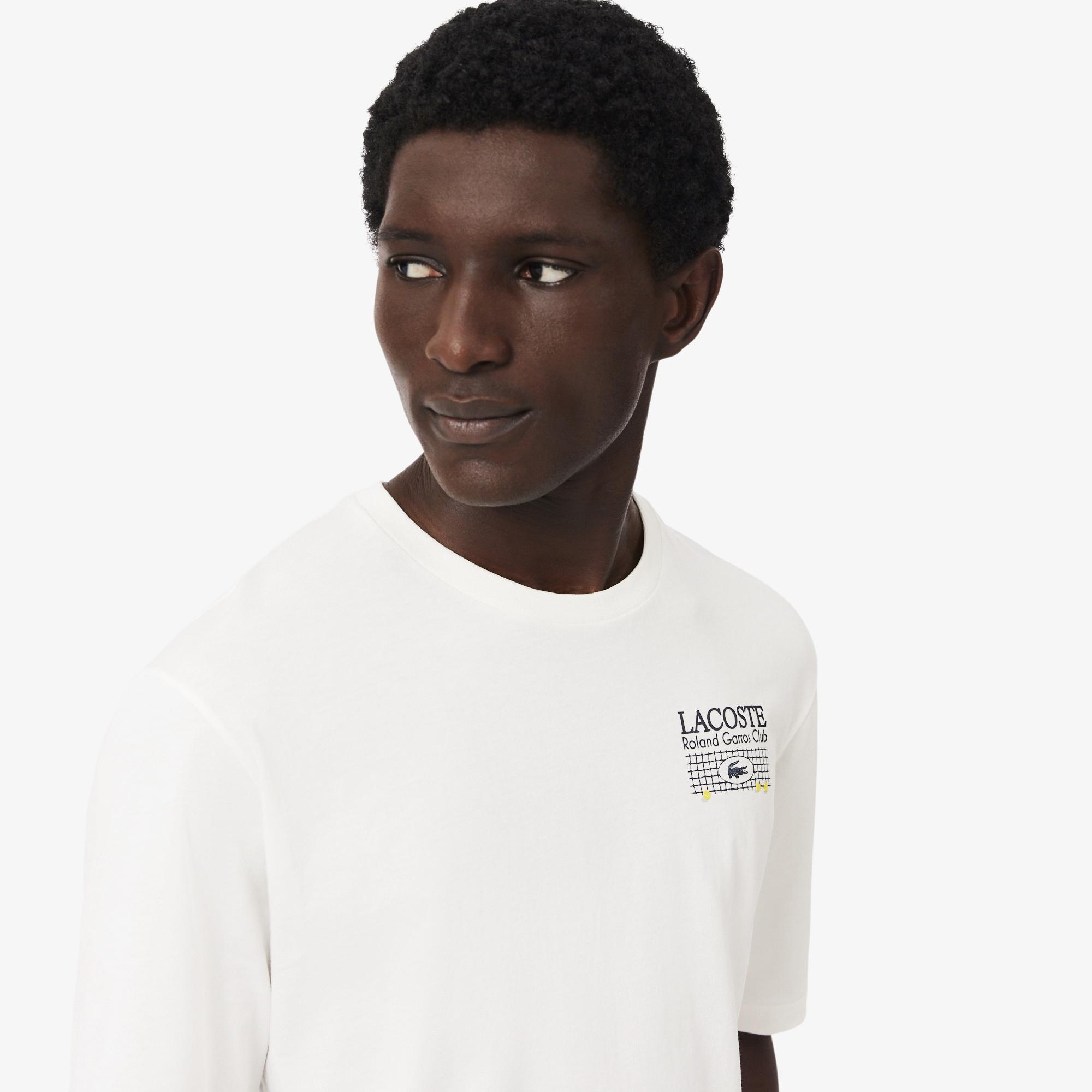 Lacoste x Roland-Garros Club men T-Shirt - Ecru | Roland-Garros Store