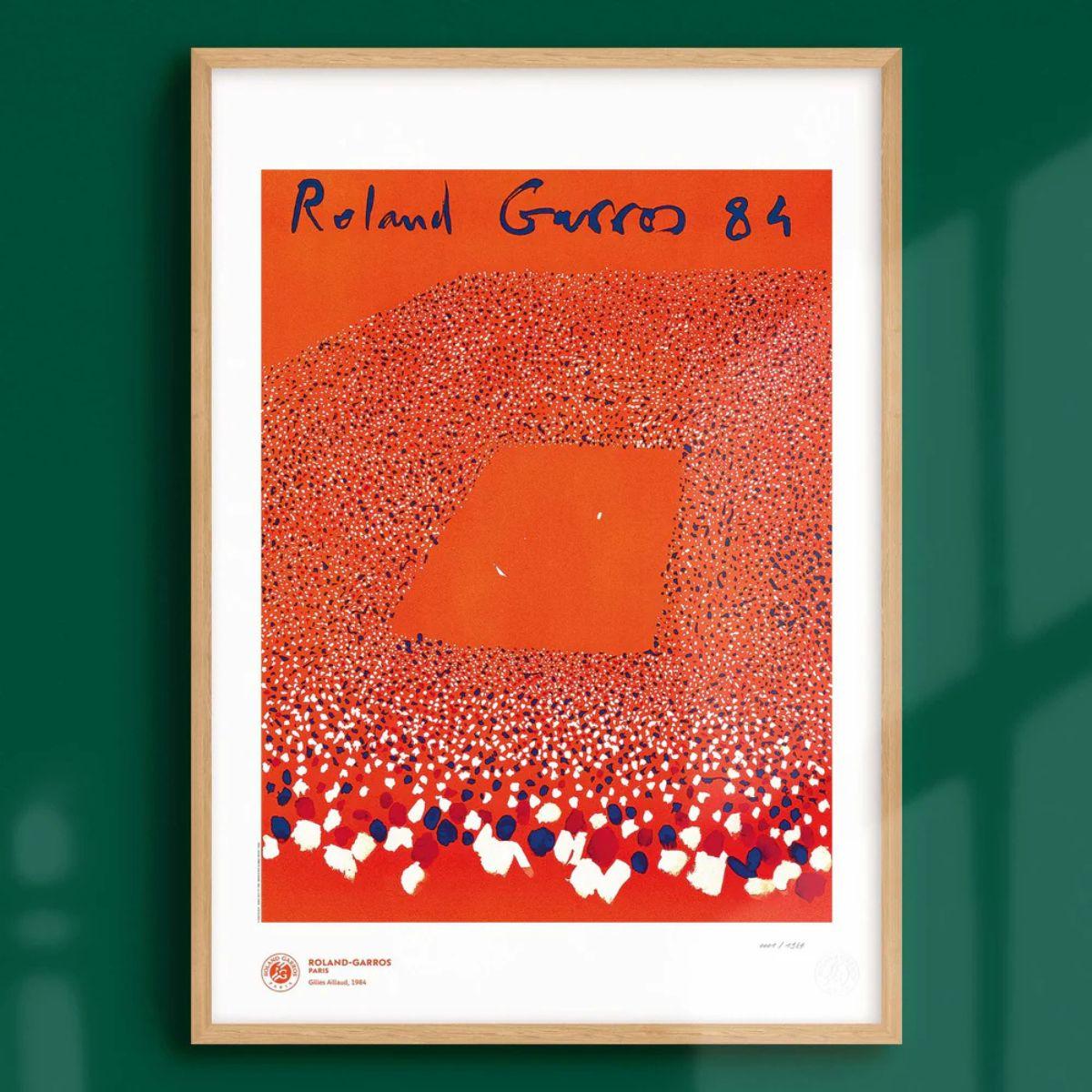 Oneart x Roland-Garros RG 1984 Exceptional poster70x100 cm in tub