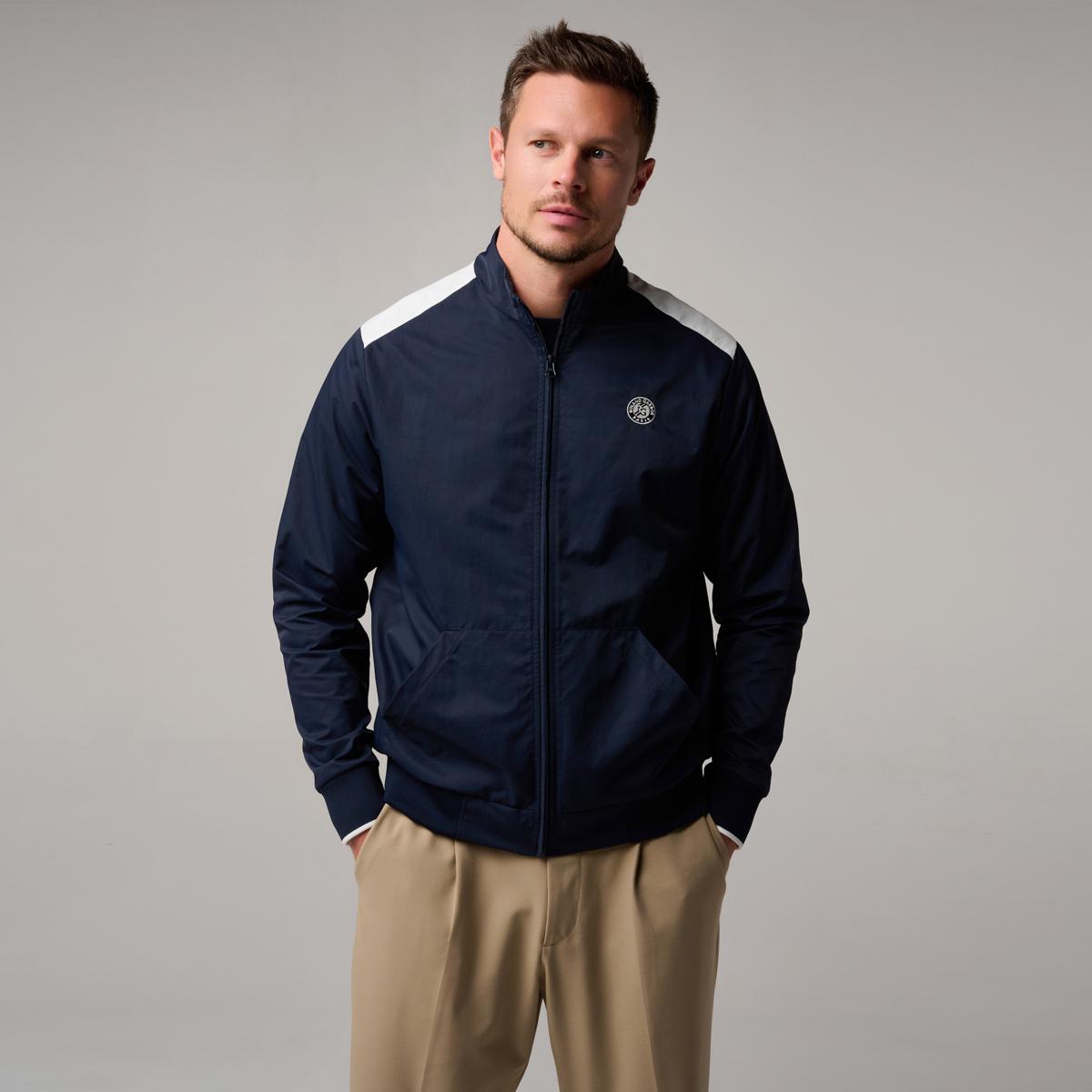 Roland-Garros Heritage men Jacket - Navy blue | Roland-Garros Store
