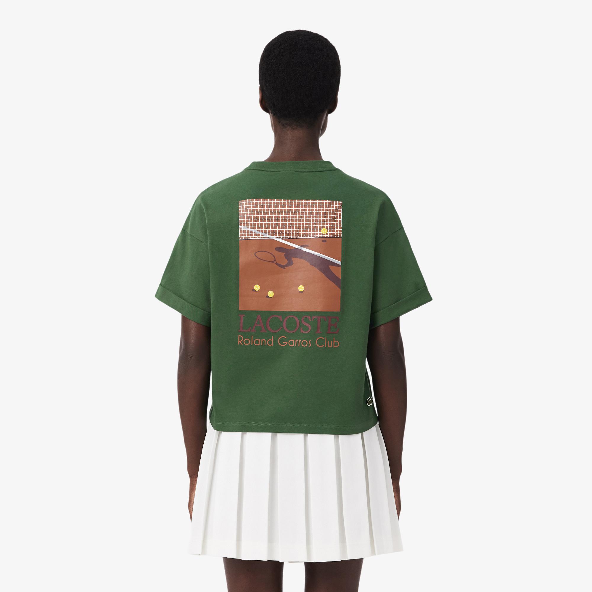 Lacoste x Roland-Garros Club women T-Shirt - Green | Roland-Garros