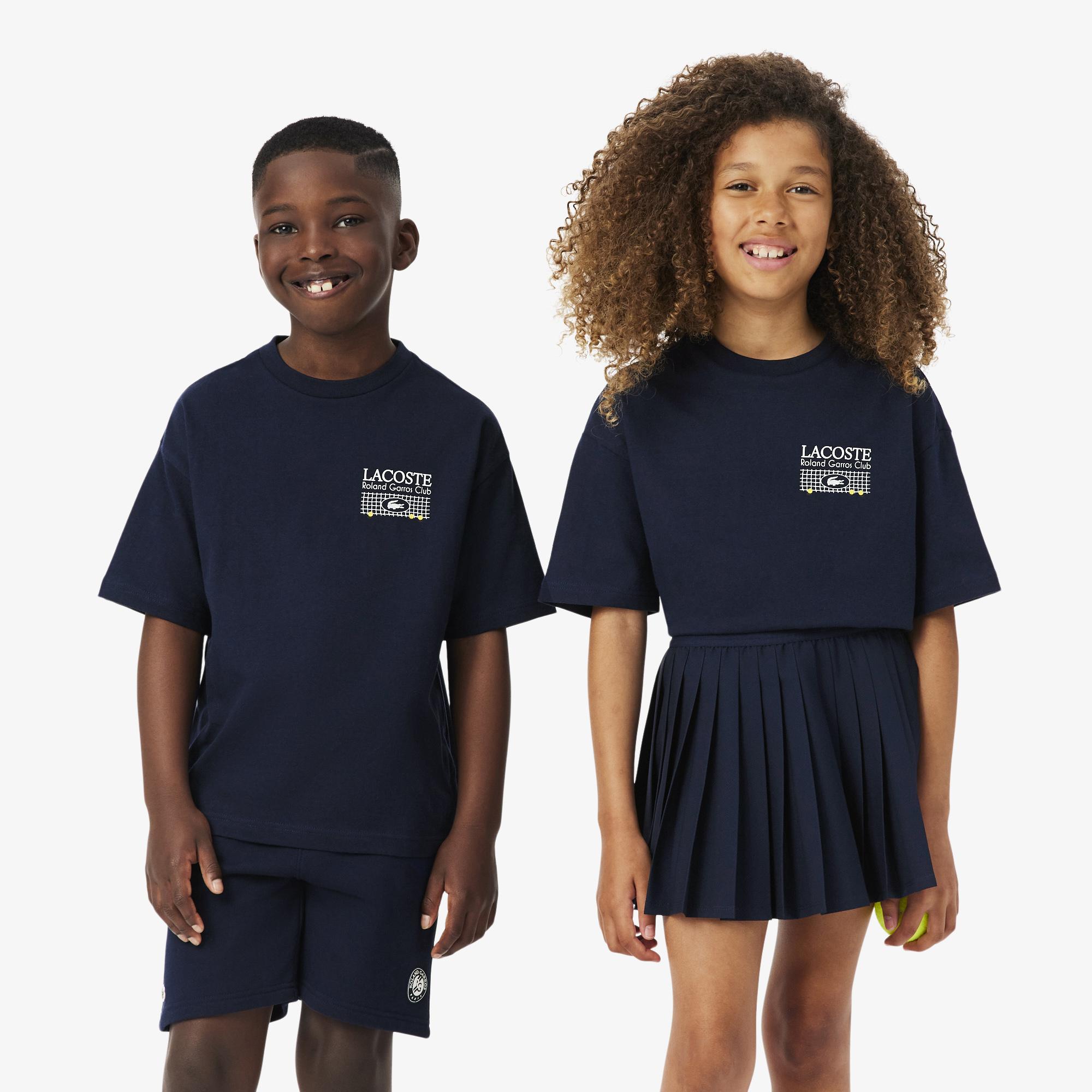 ROLAND GARROS テニス Tシャツ L ネイビー Lacoste x Roland-Garros Club kids T-Shirt - Navy blue | Roland