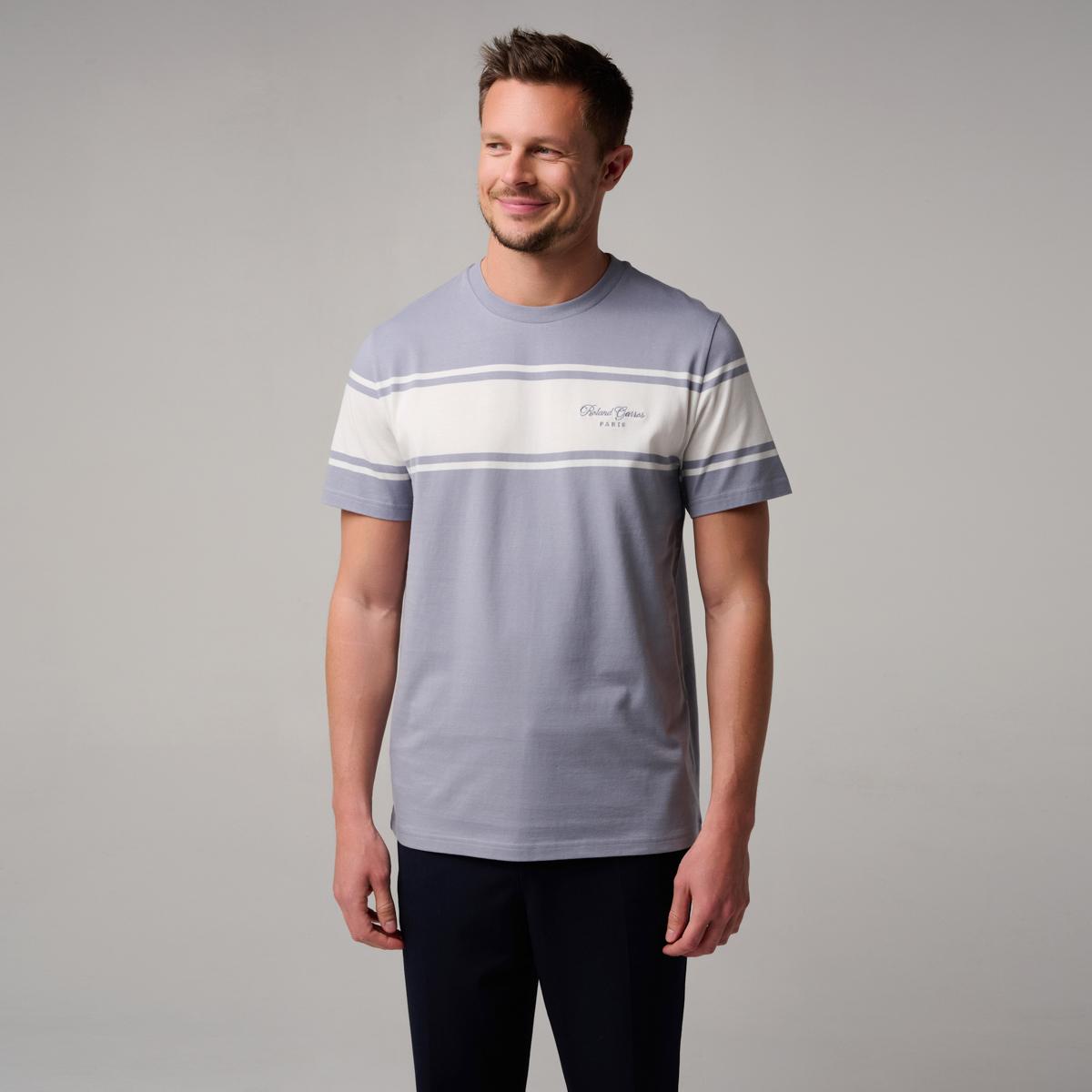 Roland-Garros Heart Heritage men T-Shirt - Gray | Roland-Garros Store