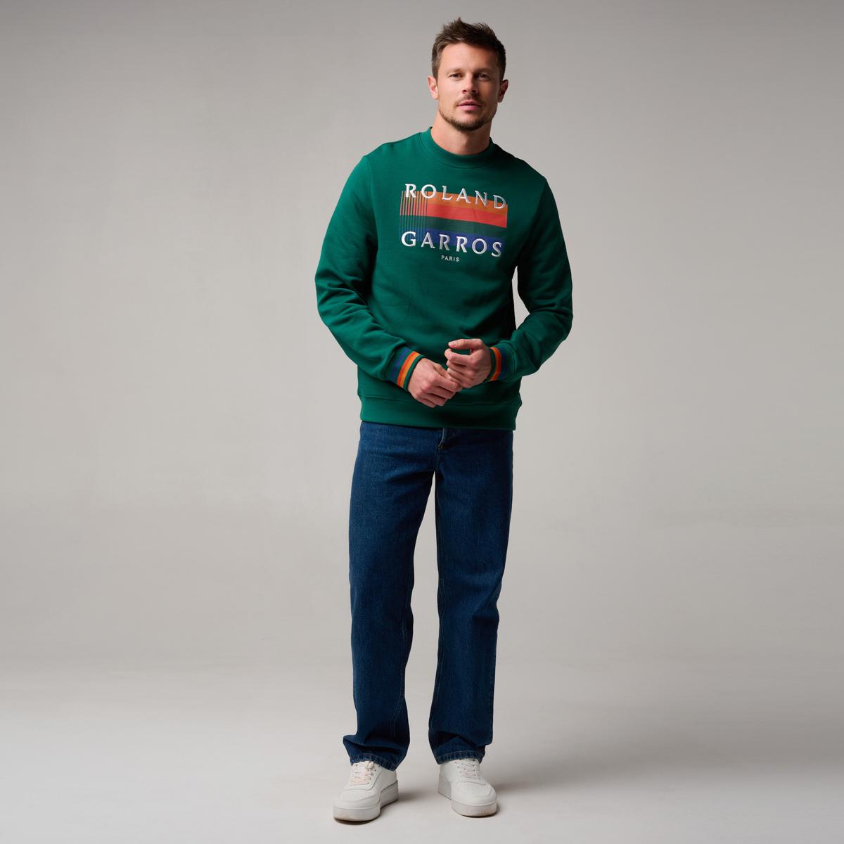Roland-Garros Color Line men Sweatshirt - Green | Roland-Garros Store