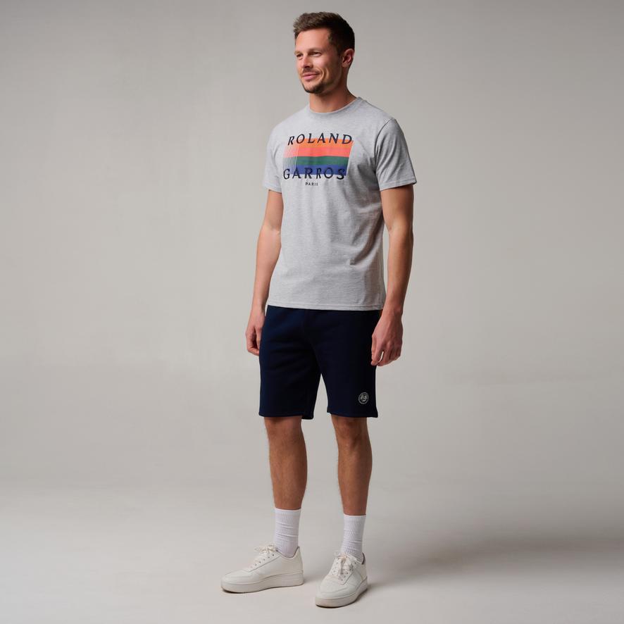 Roland-Garros Color Lines men T-Shirt - Gray | Roland-Garros Store