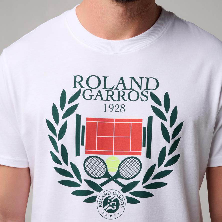 Roland-Garros crown men T-Shirt - White | Roland-Garros Store