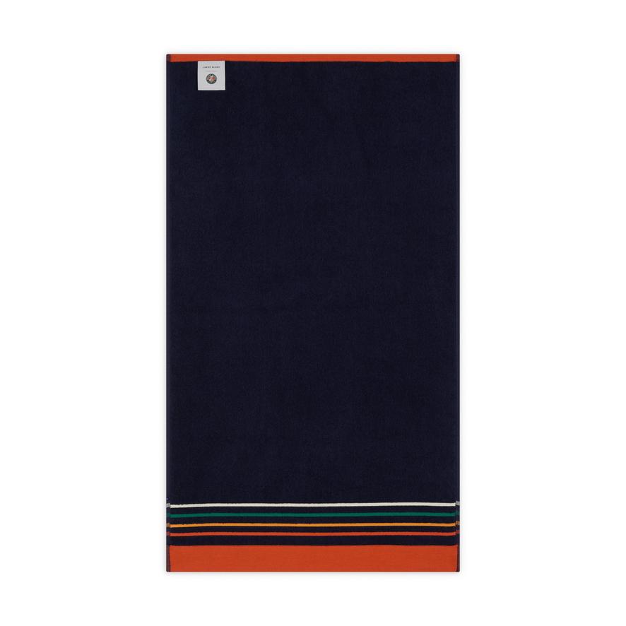 Carre Blanc x Roland-Garros Color Lines Players' towel - Navy blue