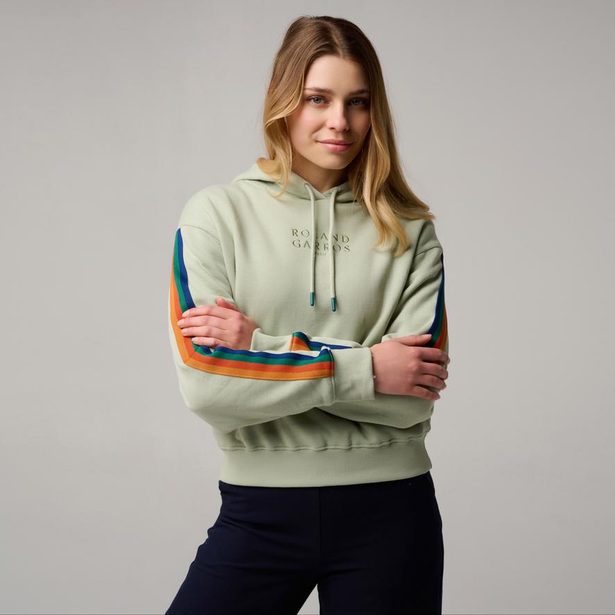 Roland-Garros Color Lines women Sweatshirt - Green | Roland-Garros