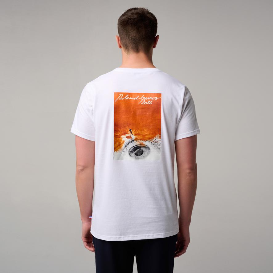 Roland-Garros 2026 Poster men T-Shirt - White | Roland-Garros Store