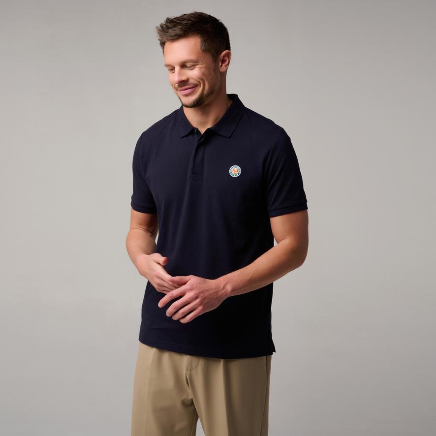 Roland-Garros Basic man polo - Navy | Roland-Garros Store
