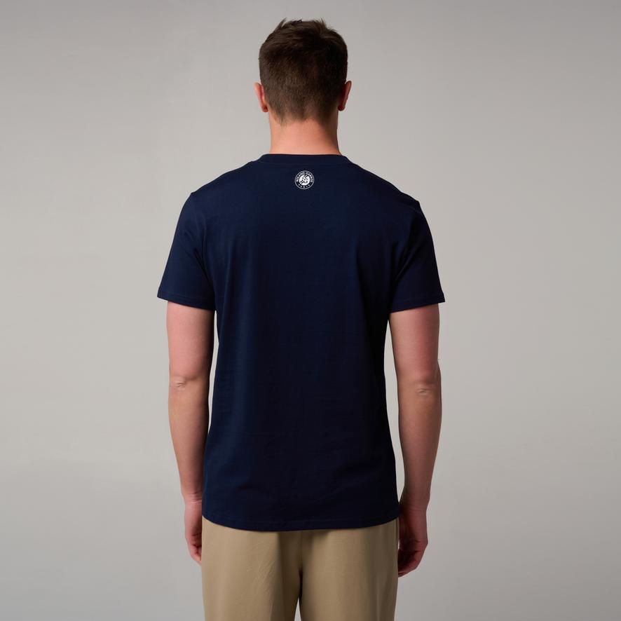 Roland-Garros Color Lines men T-Shirt - Navy blue | Roland-Garros