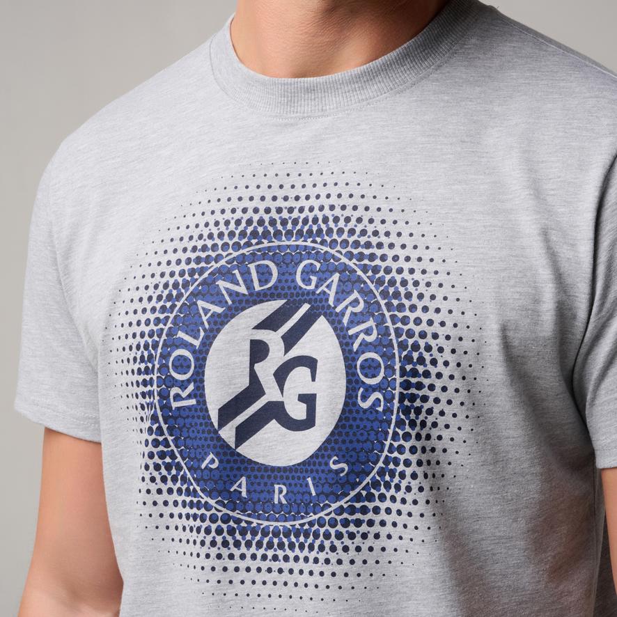 Roland-Garros logo men T-Shirt - Gray | Roland-Garros Store