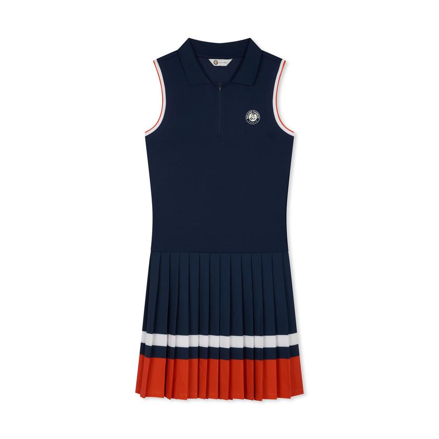 navy blue tennis dress Roland-Garros Performance women - Color:coffee bean the new Classic Navy EXCLUDE021425 Donna Karan Women's Off-The-Shoulder