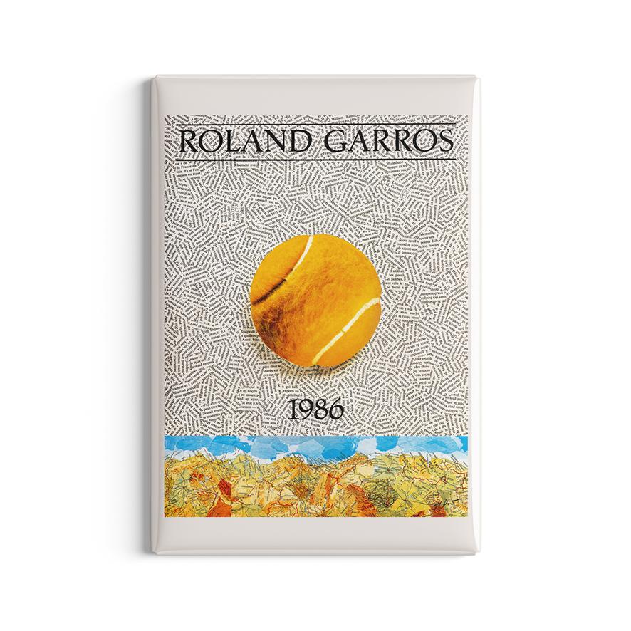 Roland-Garros 1986 Poster Magnet - Multicolor | Roland-Garros Store