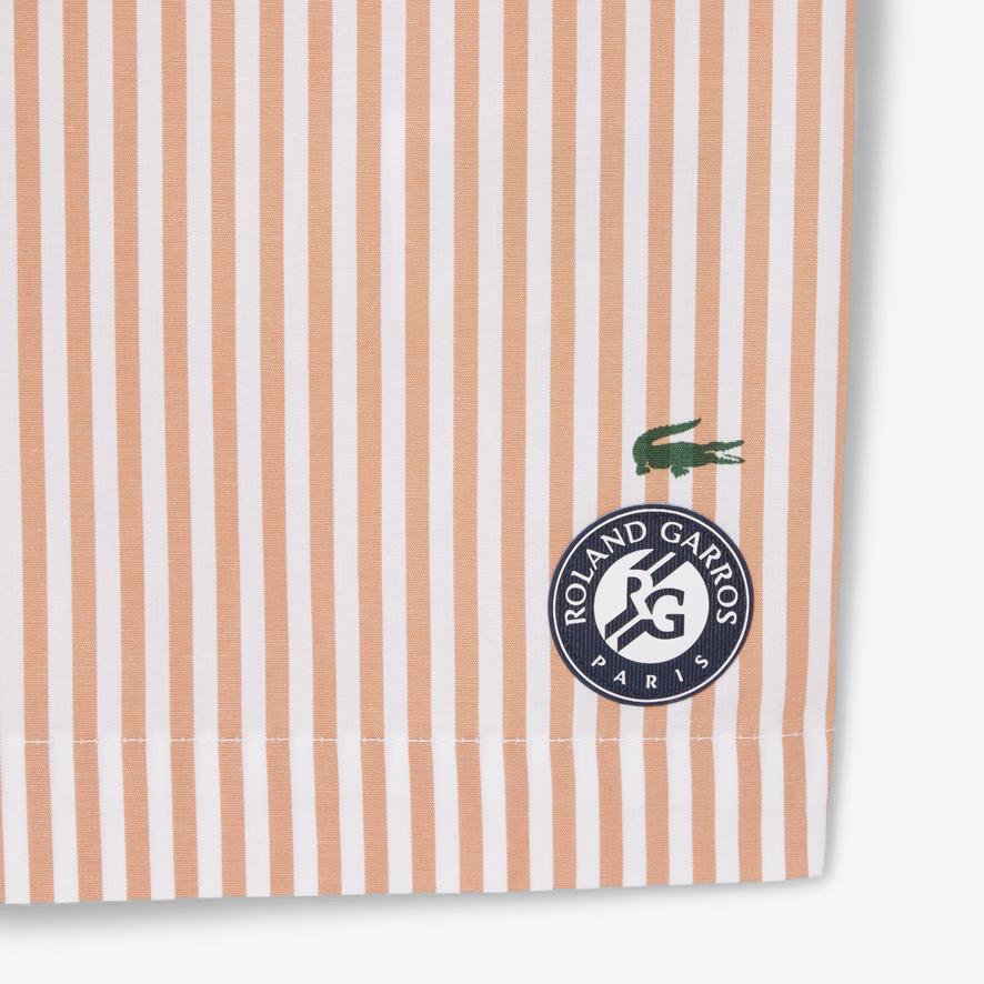 Lacoste x Roland-Garros Striped unisex Shirt – Blossom | Roland