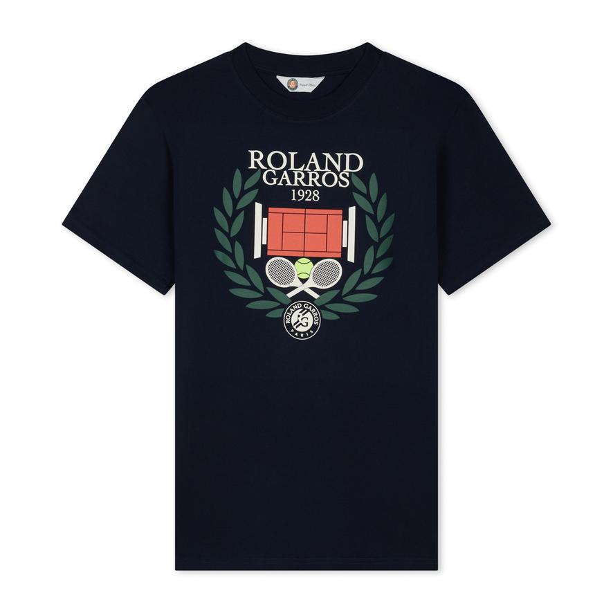 Roland-Garros crown men T-Shirt - Navy blue | Roland-Garros Store