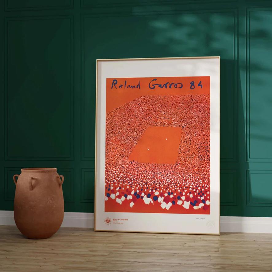 Oneart x Roland-Garros RG 1984 Exceptional poster70x100 cm in tub