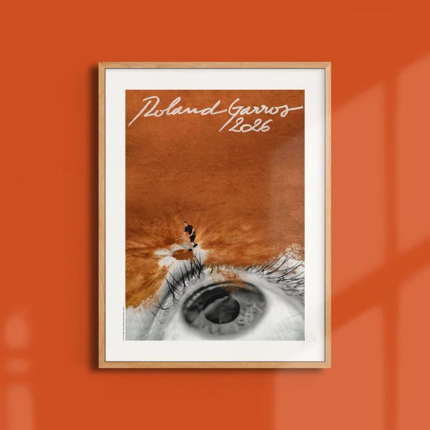 Oneart x Roland-Garros RG 2026 Poster 50x70 cm in tub - Multicolor