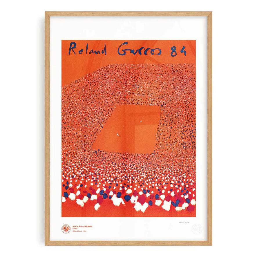 Oneart x Roland-Garros RG 1984 Exceptional poster70x100 cm in tub