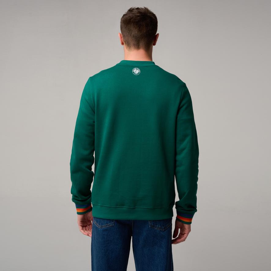 Roland-Garros Color Lines men Sweatshirt - Green | Roland-Garros Store