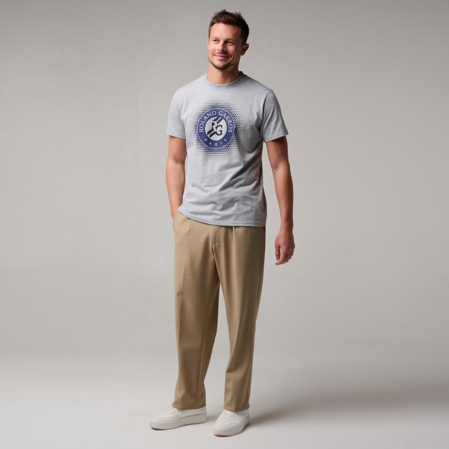 Roland-Garros logo men T-Shirt - Gray | Roland-Garros Store