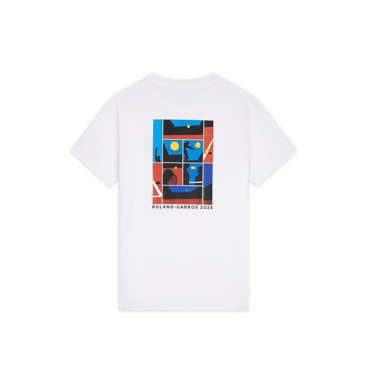 Roland-Garros 2025 Poster Boy T-Shirt - White | Roland