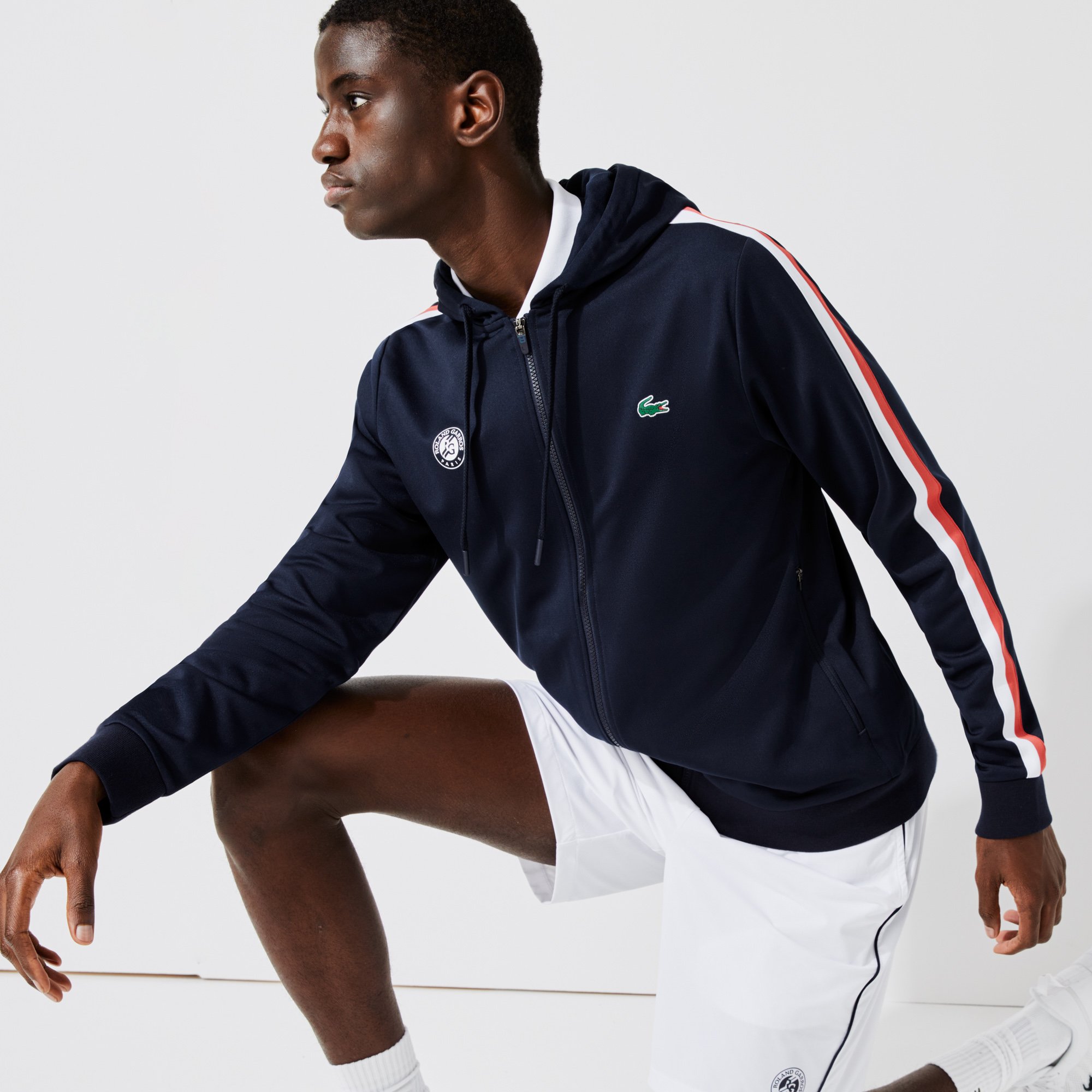 Lacoste X Roland Garros Ball Boy S Sweatshirt For Men Navy Blue Roland Garros Store