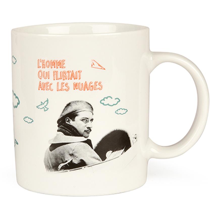Mug aviateur centenaire Roland-Garros 1918-2018 - blanc ...