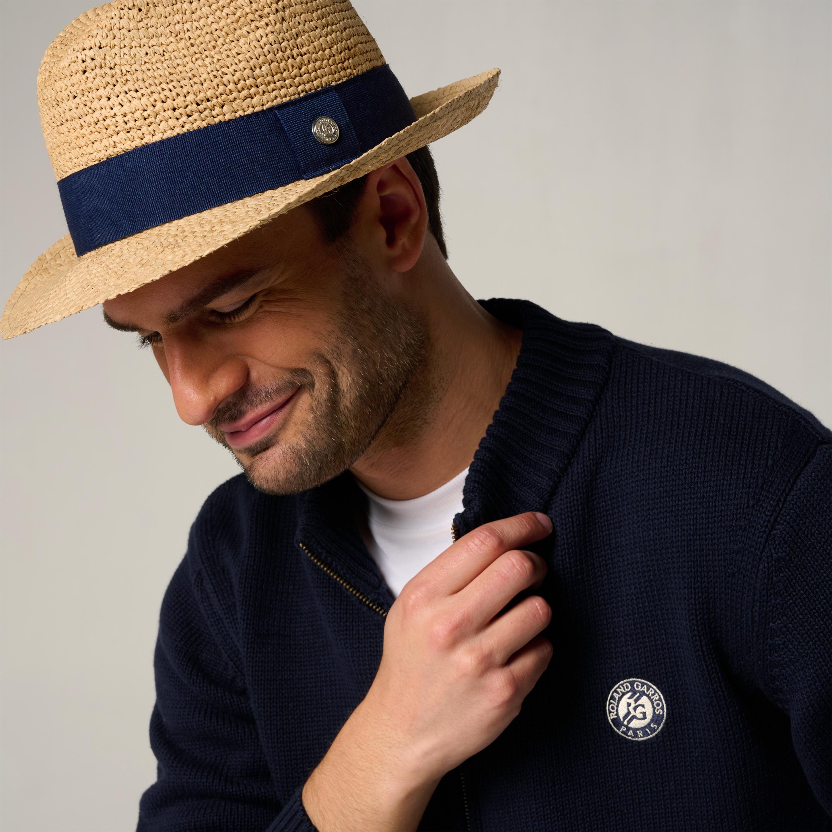 Trilby in Raffia Roland-Garros - Navy | Roland-Garros Store