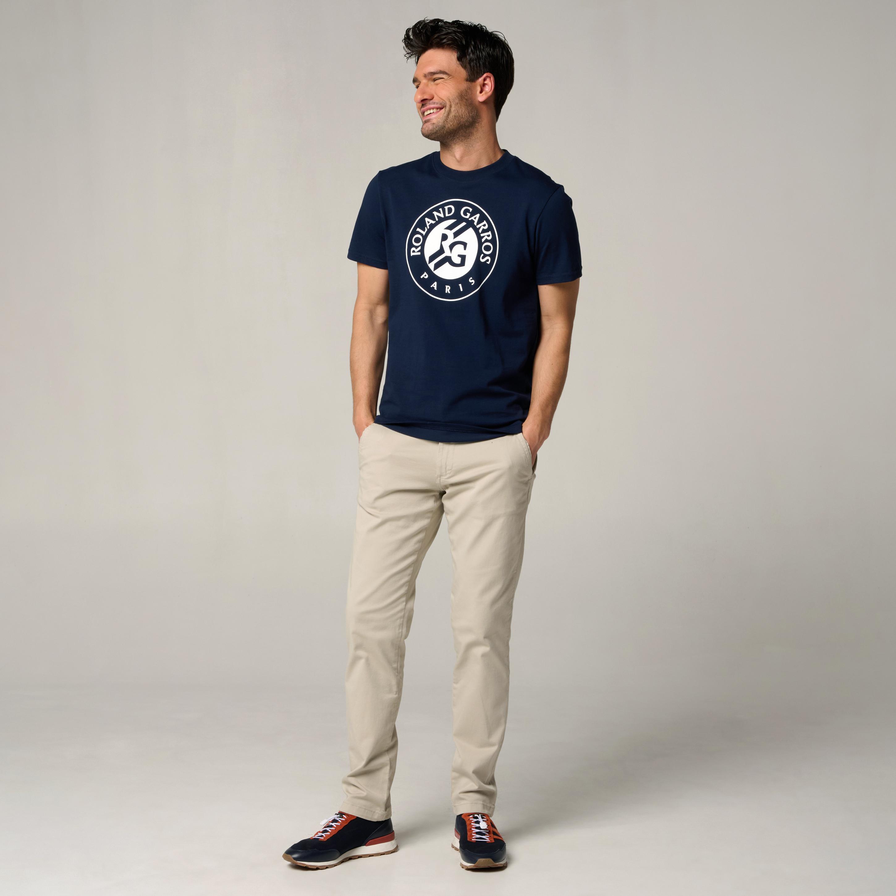 Roland-Garros man Logo Shirt - Navy | Roland-Garros Store