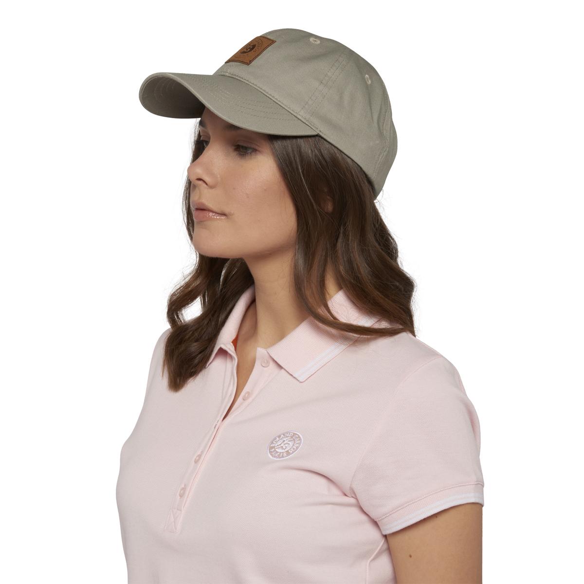 Roland-Garros unisex cotton label cap - grey | Roland-Garros Roland-Garros unisex cotton label cap - grey | Roland-Garros