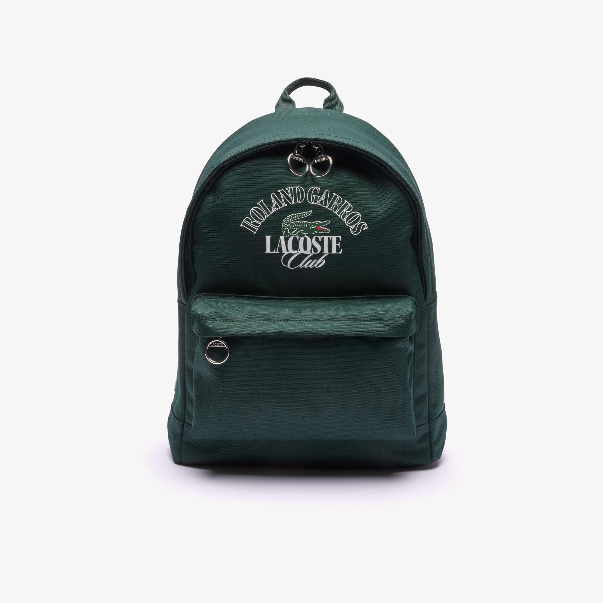 Lacoste x Roland Garros Unisex s Club edition Backpack Green