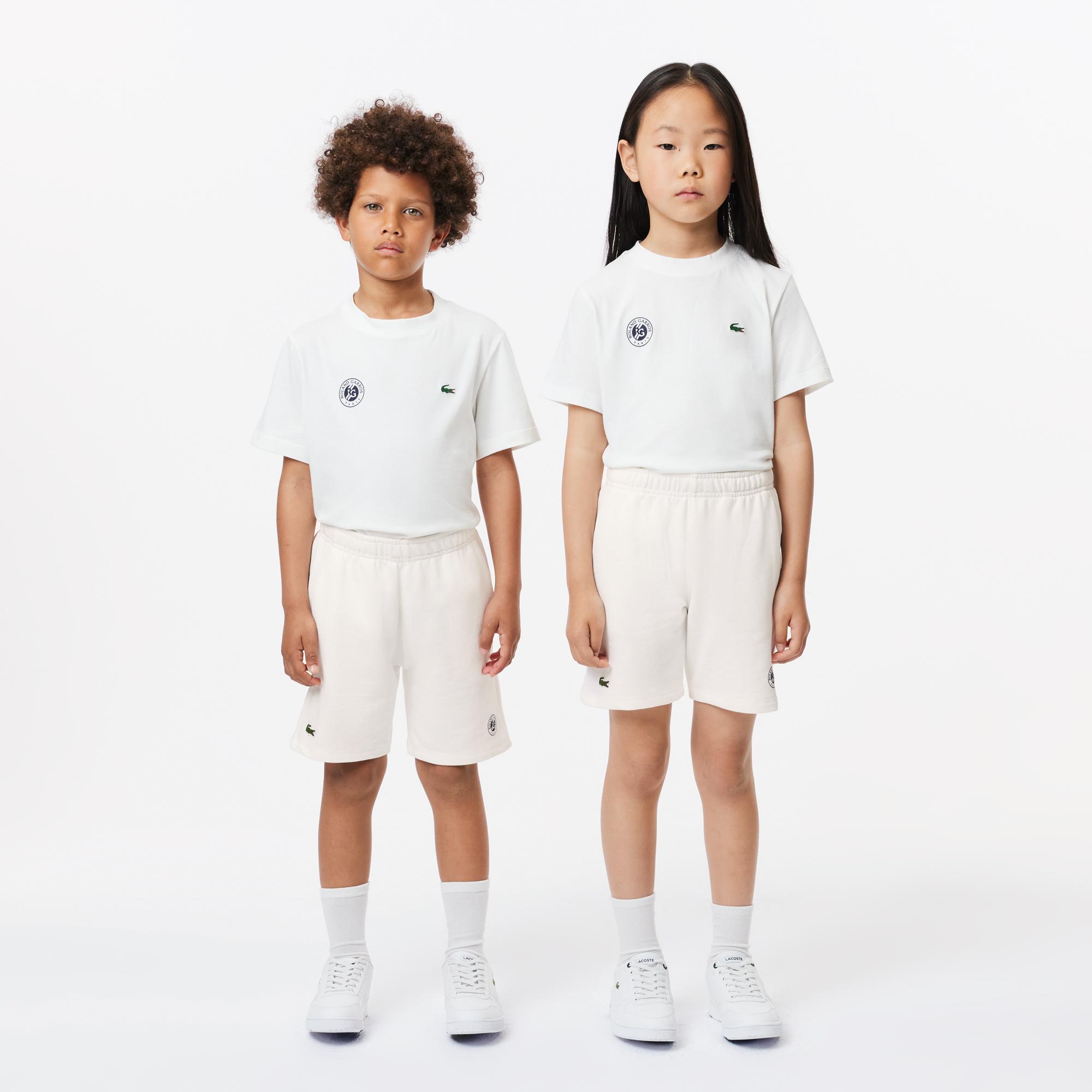 Boys Lacoste Sport Roland Garros Edition Organic Cotton Shorts Roland Garros Store