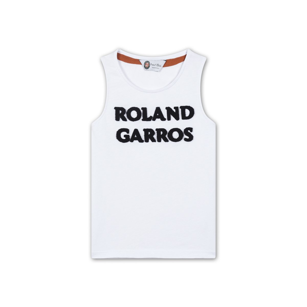 Girl Round Neck Tank Top Roland-Garros Pink Roland-Garros