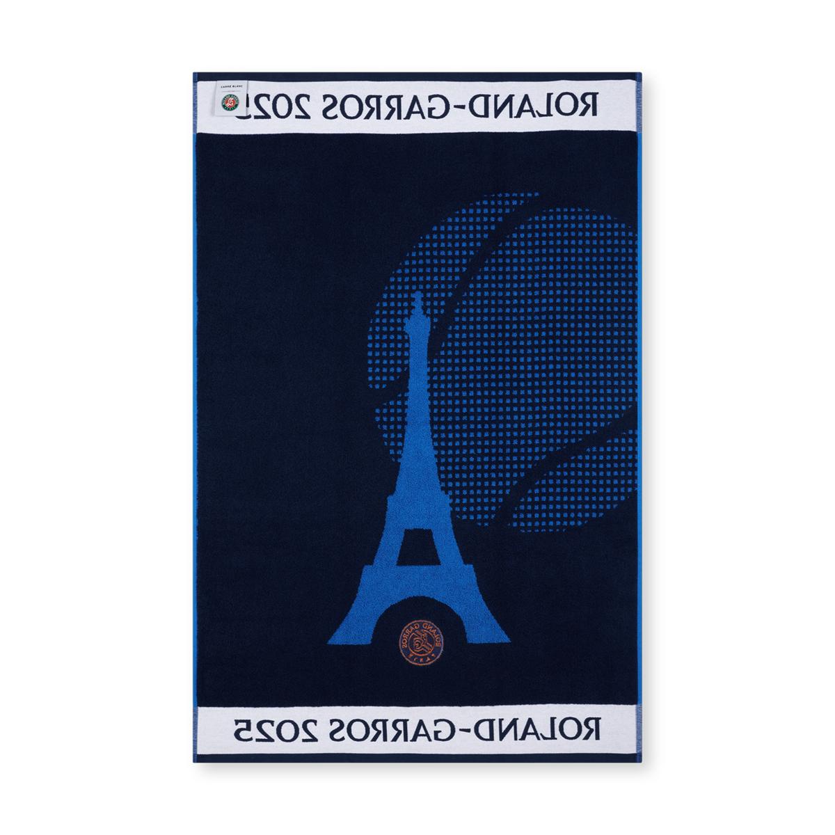 ROLAND-GARROS 2025 公式プレイヤーズタオル 2025 Roland-Garros Official Unisex Player Towel - Navy