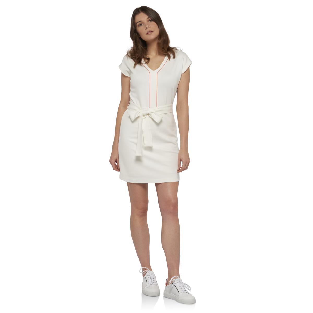 Robe aux manches courtes Roland Garros - ecru | Roland ...