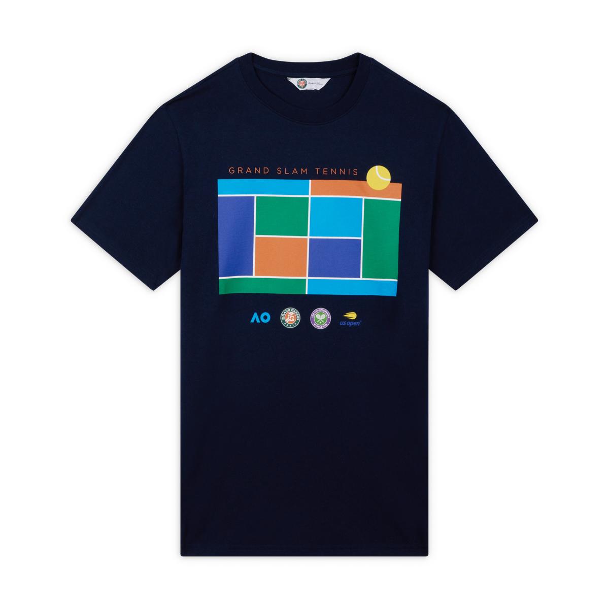 Roland-Garros Grand Slam man T-shirt - Navy | Roland-Garros Store