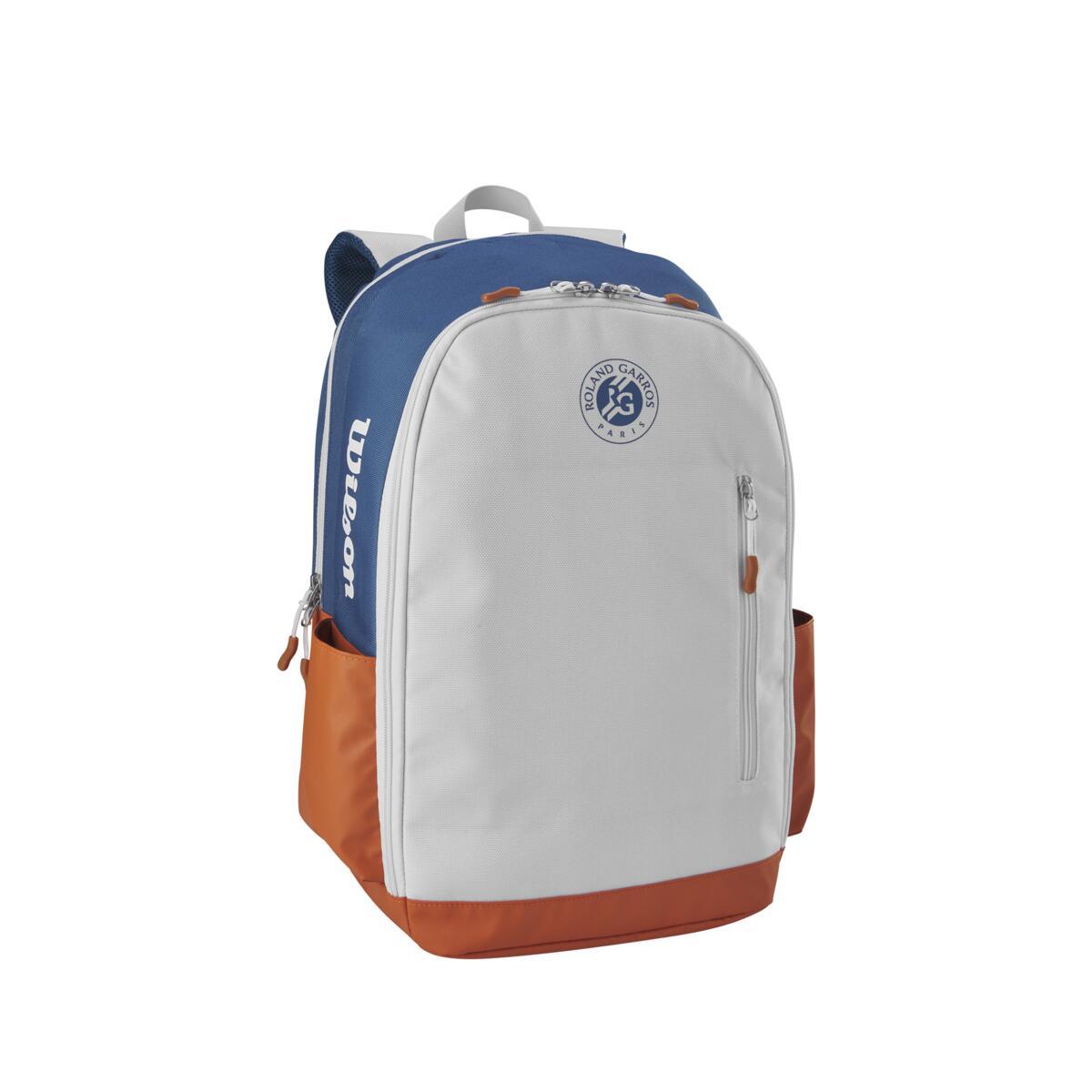 Wilson x Roland Garros Team Backpack racquet bag Ecru and Blue Roland Garros Store
