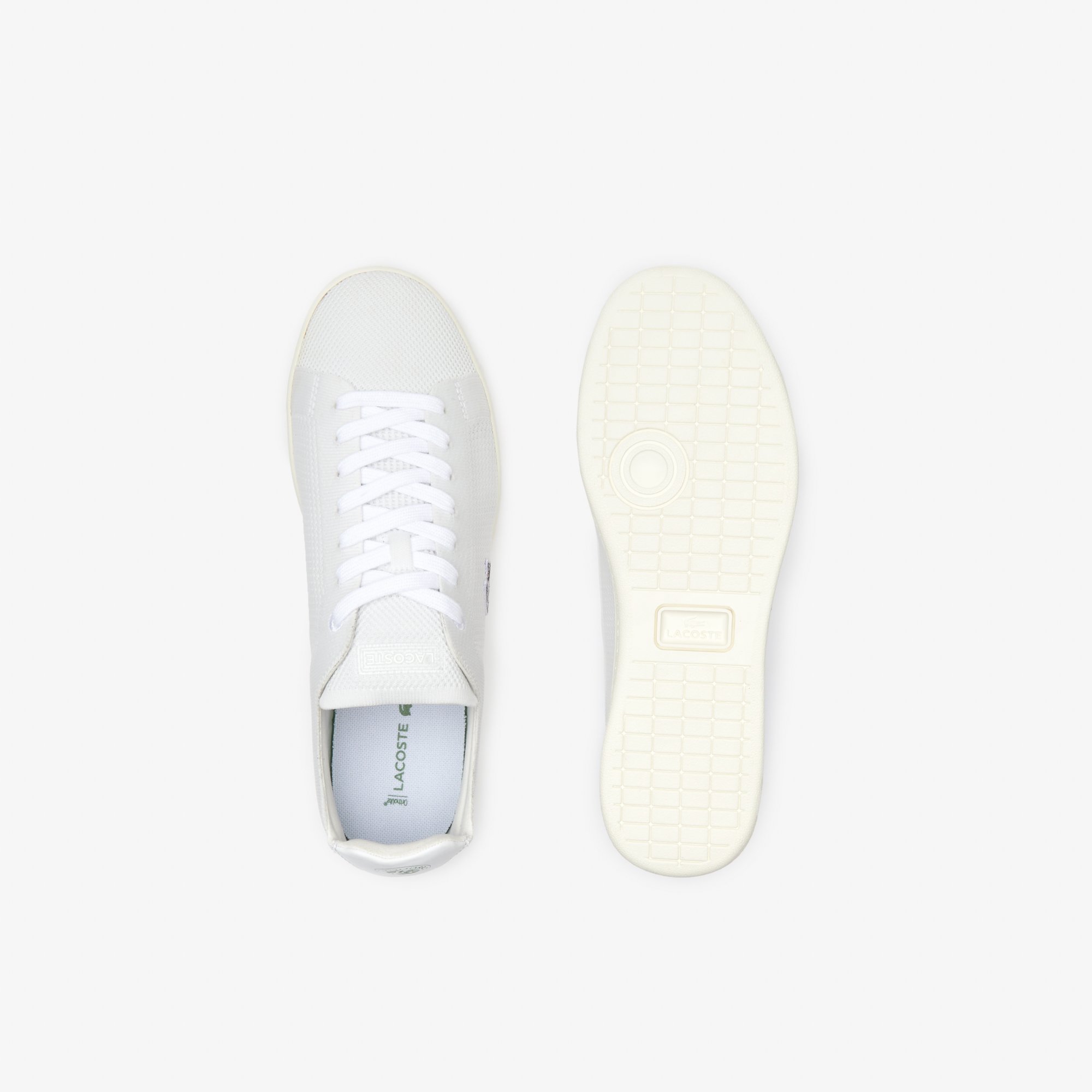 lacoste men's white leather carnaby pro trainers