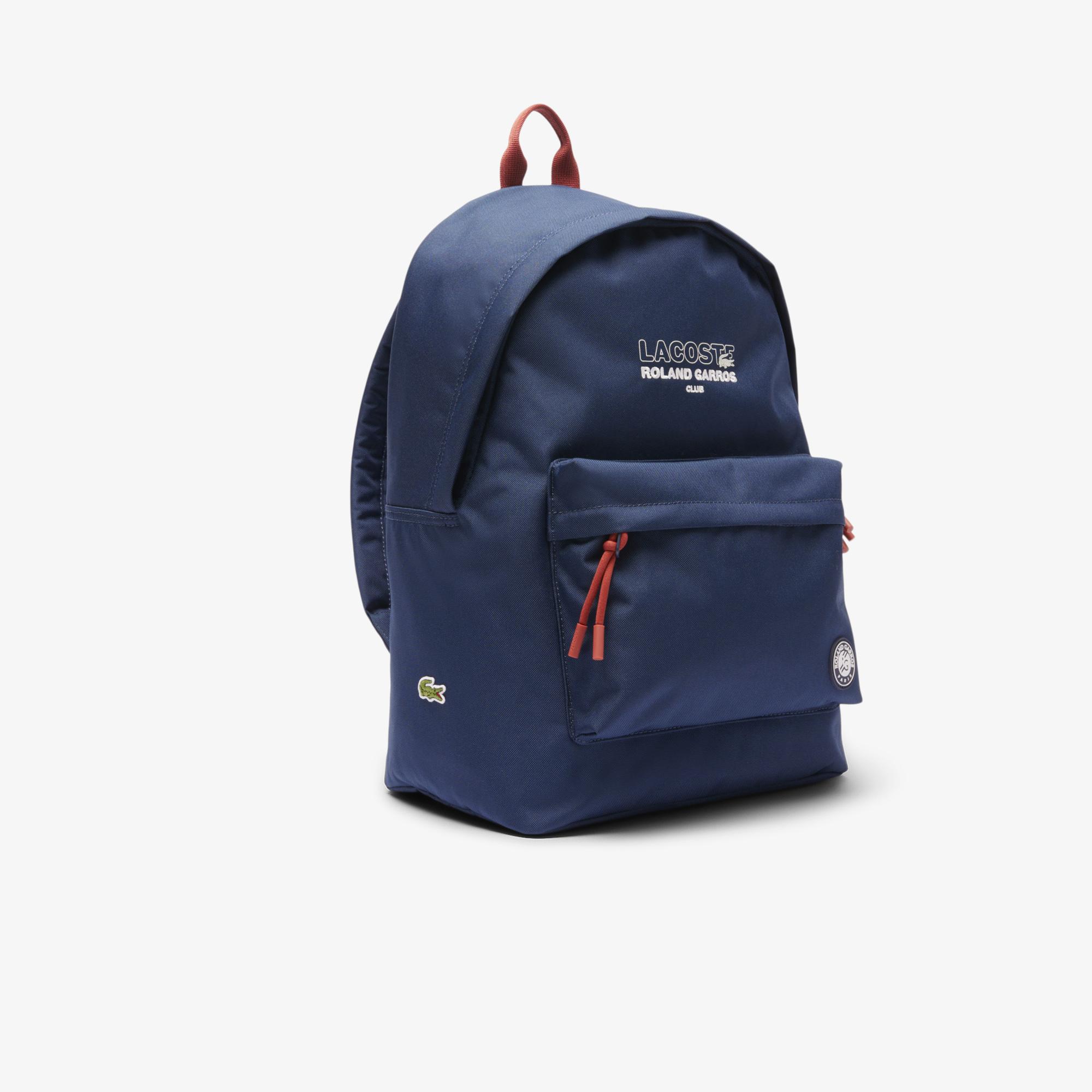 Lacoste Roland Garros ダークブルー リュック Lacoste x Roland-Garros Club Backpack - Navy | Roland-Garros