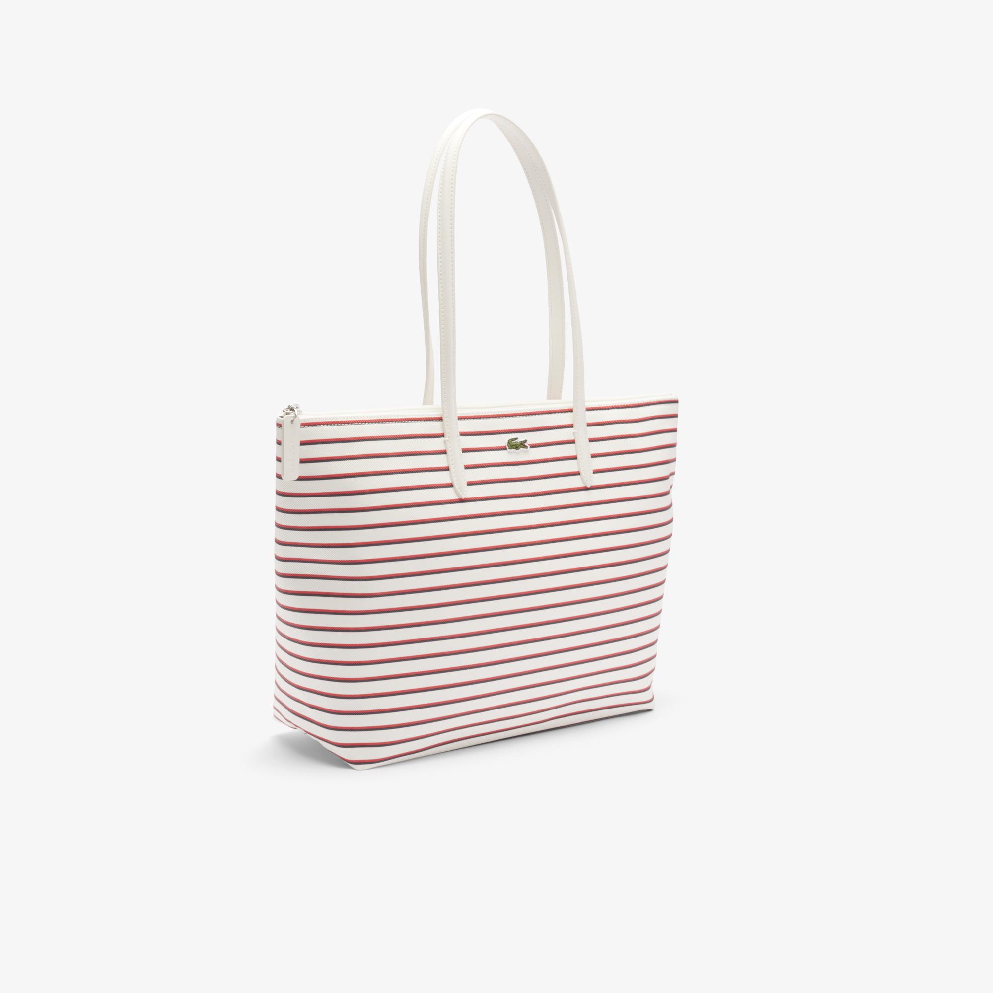 Lacoste x Roland-Garros Stripes Shopping bag - Ecru | Roland