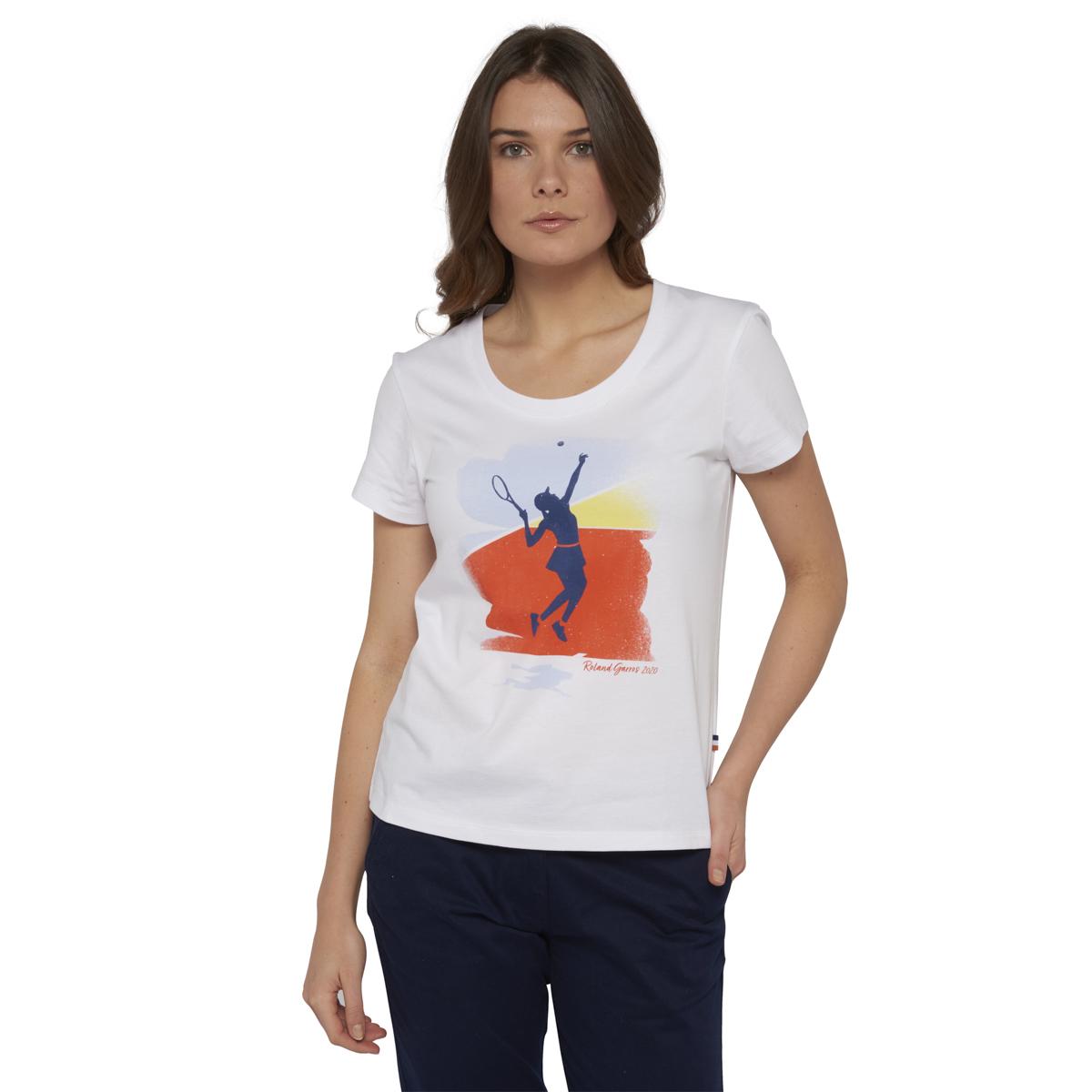 T-shirt joueuse Roland-Garros 2020 femme - blanc | Roland ...
